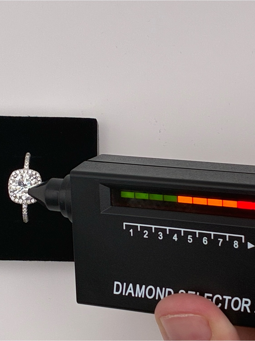 925 Sterling Silver 2.00ctw Round Brilliant White Moissanite Promise Ring.
